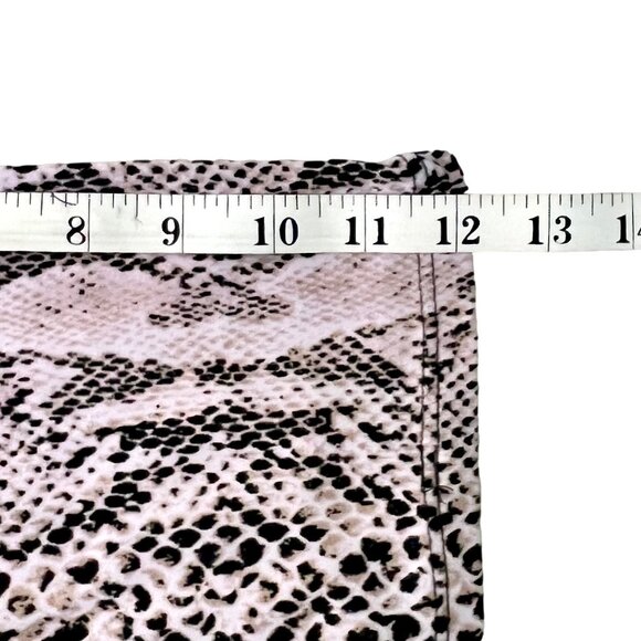 Snake Print Kimono-Style Robe 3X Secret Treasures Black Waist Tie GUC - Picture 13 of 14